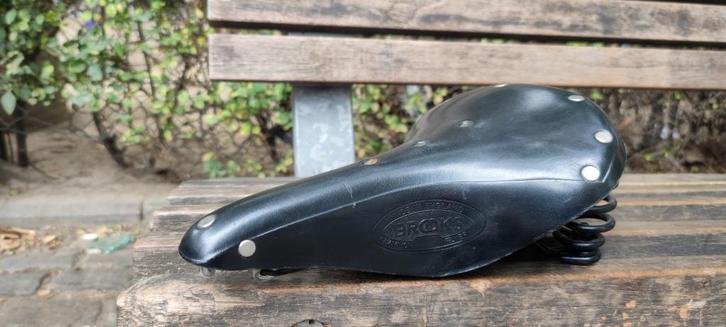 BROOKS zwart leren fietsstoeltje, Fietsen en Brommers, Fietsonderdelen, Gebruikt, Algemeen, Zadel, Ophalen