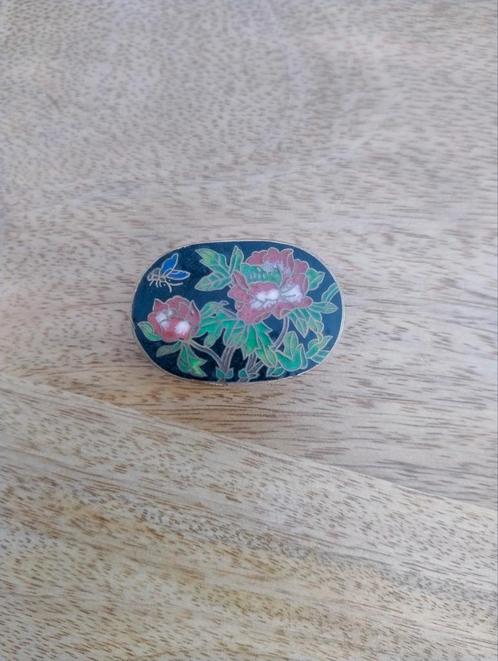 Pillendoosje cloisonné, Verzamelen, Overige Verzamelen, Zo goed als nieuw, Ophalen of Verzenden