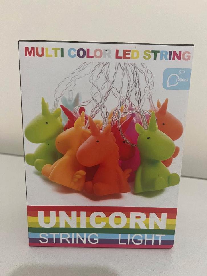 Unicorn / Eenhoorn LED lichtsnoer/lichtslinger - Dhink, Doe-het-zelf en Bouw, Elektriciteit en Kabels, Zo goed als nieuw, Kabel of Snoer