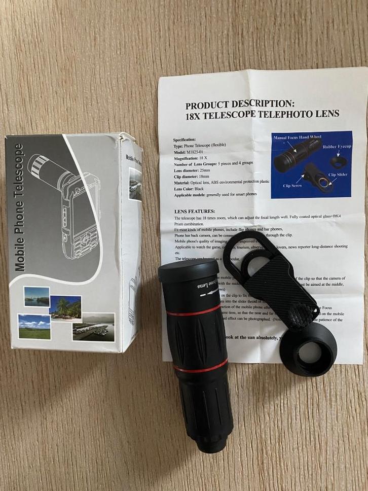 téléphone portable telescope, Télécoms, Supports de téléphone, Neuf, Enlèvement ou Envoi