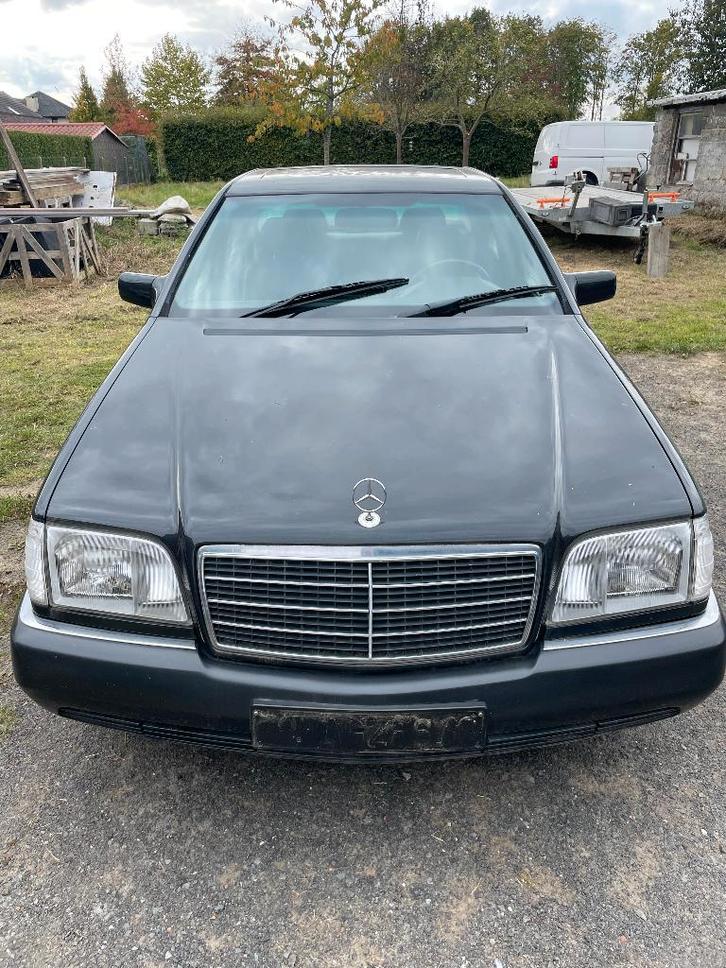 mercedes 300SE W140 oldtimer, Auto's, Mercedes-Benz, Particulier, S-Klasse, Cruise Control, Benzine, Automaat, Zwart, Zwart, Leder