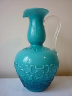 Vase en opaline bleue, Antiek en Kunst, Antiek | Glaswerk en Kristal, Ophalen of Verzenden