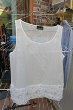 Topje wit onderaan kant Ermanno Scervino mt 40 (it44), Maat 38/40 (M), Wit, Nieuw, Ophalen of Verzenden