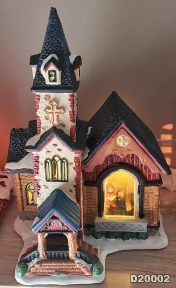 Keramiek Vintage Verlichte Kersthuisjes beschikbaar voor biedingen