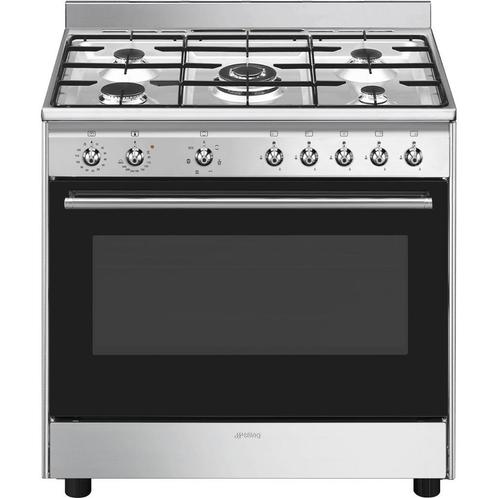 Nieuwe Smeg 90 cm gasfornuizen  1299 € !! nieuw !, Elektronische apparatuur, Fornuizen, Nieuw, Vrijstaand, Gas, 5 kookzones of meer
