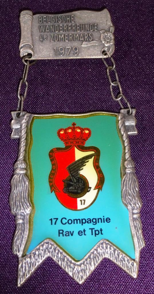 MÉDAILLE DE MARCHE ABL, 17E COMPAGNIE, 1979, Collections, Objets militaires | Général, Armée de terre, Envoi