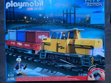Playmobil goederen trein 5258+ cargoteam met lading 5259 beschikbaar voor biedingen