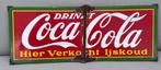 Vooroorlogs (!) email reclamebord Coca Cola UPDATE, Verzamelen, Ophalen, Gebruikt, Reclamebord