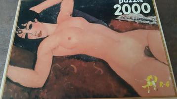 Puzzle Modigliani "Nu couché" 2000 pièces, Enlèvement ou Envoi