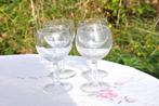 4 verres ballon a vin, Comme neuf, Enlèvement ou Envoi, Verre ou Verres, Verre