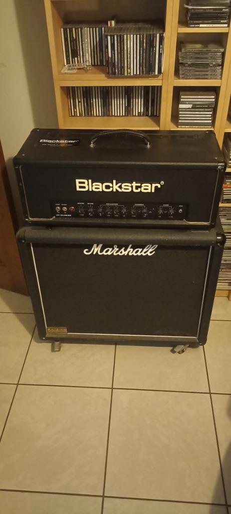 Ampli Blackstar HT Club 50 + box Marshall, Muziek en Instrumenten, Versterkers | Bas en Gitaar, Zo goed als nieuw, Gitaar, 50 tot 100 watt