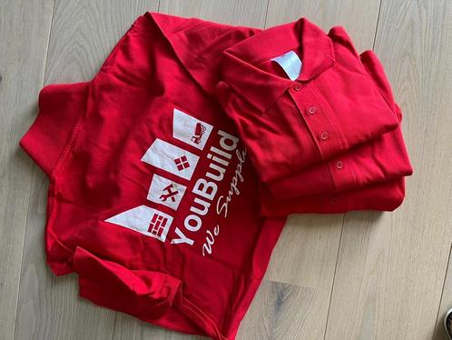 Rode polo's - 4 stuks - nieuw - met reclame - mtS, Kleding | Heren, T-shirts, Nieuw, Maat 48/50 (M), Rood, Ophalen of Verzenden