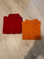 Warme fleece trui (2), rood en oranje, Decathlon maat 116, Gebruikt, Jongen of Meisje, Trui of Vest, Decathlon