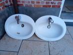 Twee gebruikte inbouw lavabo's, Huis en Inrichting, Badkamer | Badkamermeubels, Ophalen, Gebruikt