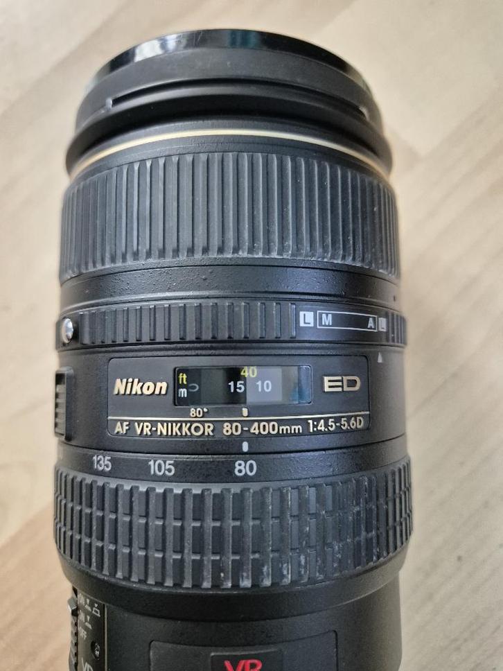 objectif AF VR-Nikkor 80-400mm 1:4--5.6D ED, TV, Hi-fi & Vidéo, Photo | Lentilles & Objectifs, Comme neuf, Téléobjectif, Zoom