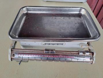 Vintage weegschalen, Moins de 10 kg, Balance de magasin, Analogique, 500 grammes ou plus gros