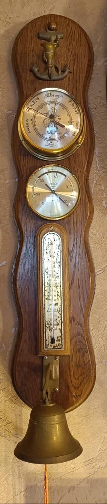Weerstation hygro-, baro-, thermometer, klok, enz. Te koop. beschikbaar voor biedingen