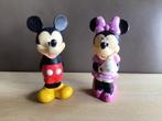 Mickey en Minnie mouse, in rubber, Gebruikt, Ophalen of Verzenden