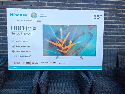 Smart TV moderne 4K UHD Hisense 55" neuve dans sa boîte, TV, Hi-fi & Vidéo, Télévisions, Neuf, LED, 100 cm ou plus, 4k (UHD), Autres marques