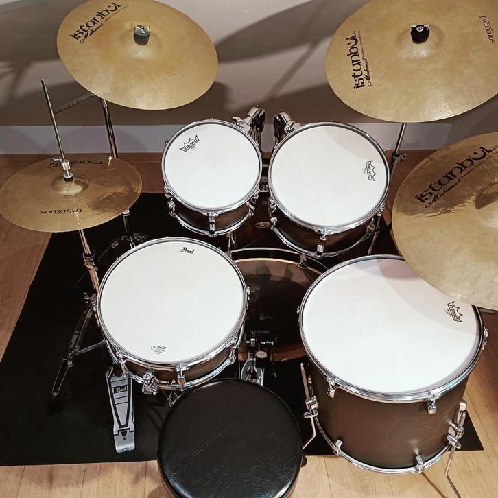 Prachtig 5-delig drumstel - Pearl Decade Maple, Muziek en Instrumenten, Drumstellen en Slagwerk, Zo goed als nieuw, Pearl, Ophalen