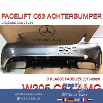 W205 C63 AMG FACELIFT ACHTERBUMPER Mercedes C Klasse SEDAN 2