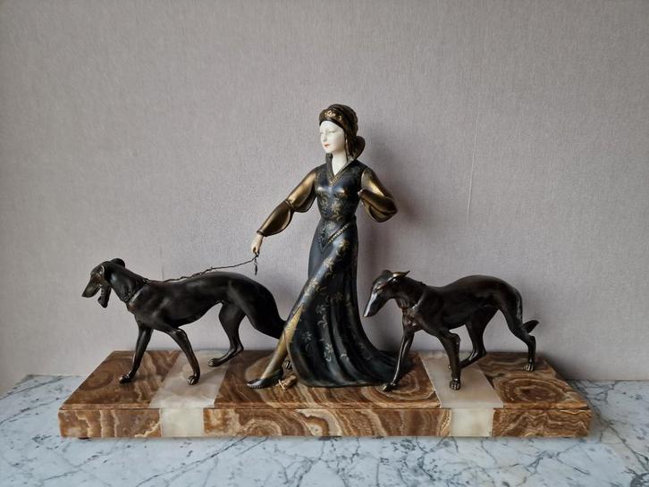 Art deco Scali, Verzamelen, Beelden en Beeldjes, Gebruikt, Ophalen of Verzenden