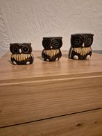 Set van 3 decoratieve uilen, Ophalen of Verzenden, Zo goed als nieuw