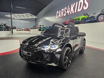 Kinderauto BMW M4 - soft start - leren zit - met RC beschikbaar voor biedingen