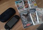 PSP console en spelletjes, Consoles de jeu & Jeux vidéo, Consoles de jeu | Sony PSP, Enlèvement, Noir, PSP, Avec jeux
