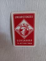 Speelkaart Likeurstokerij De Klok Serskamp Wetteren, Ophalen, Gebruikt, Gebruiksvoorwerp
