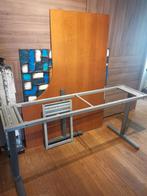 Volledige grote bureau +kastje, Ophalen of Verzenden, Gebruikt, Bureau