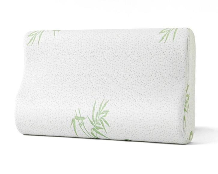 2x Ortopedisch neksteun hoofdkussen 50x30cm bamboo, Huis en Inrichting, Slaapkamer | Beddengoed, Nieuw, Kussen, Tweepersoons, Wit