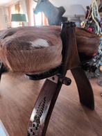 Opgezett  koebankje , ( echte koehuid), Collections, Collections Animaux, Enlèvement, Comme neuf, Animal de ferme