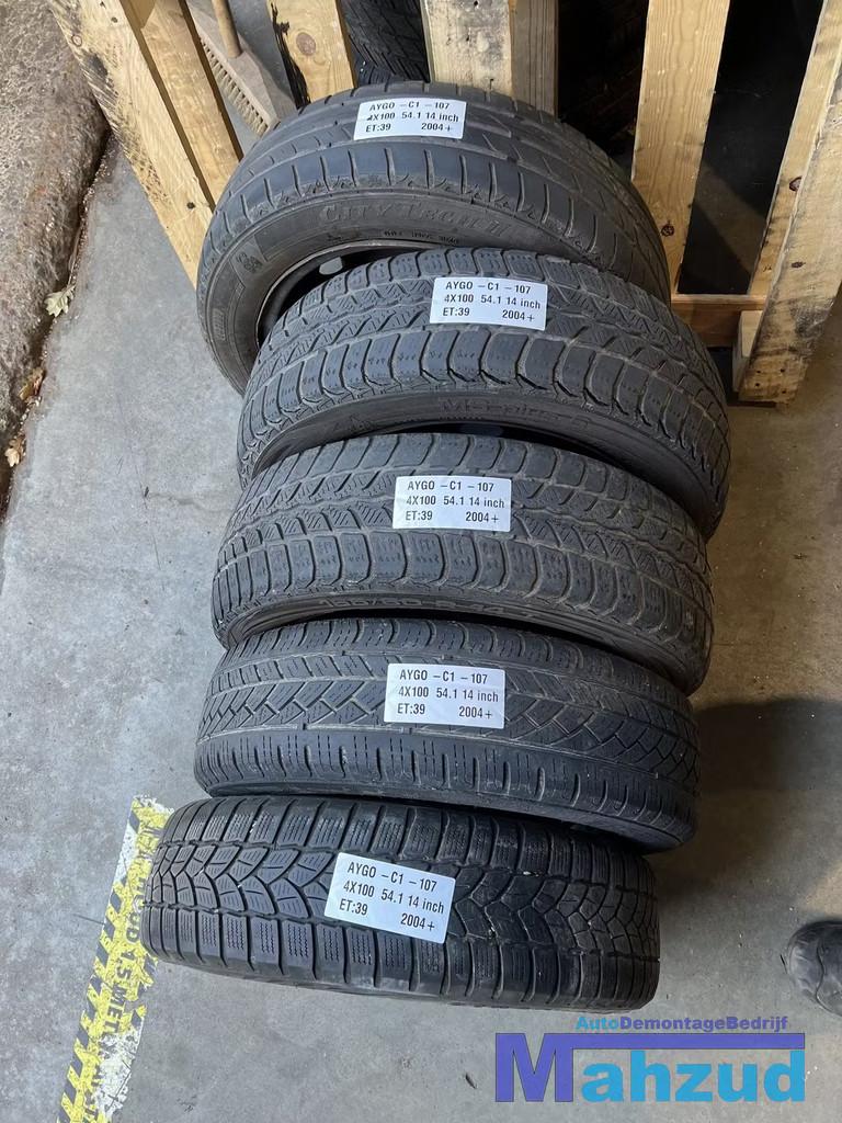 AYGO C1 107 108 reservewiel thuiskomer 4x100 54.1 14 inch, Info@toyota.co.jp, Gebruikt, Toyota Motor Corporation, Toyota-Cho 1
471-8571  Toyota City