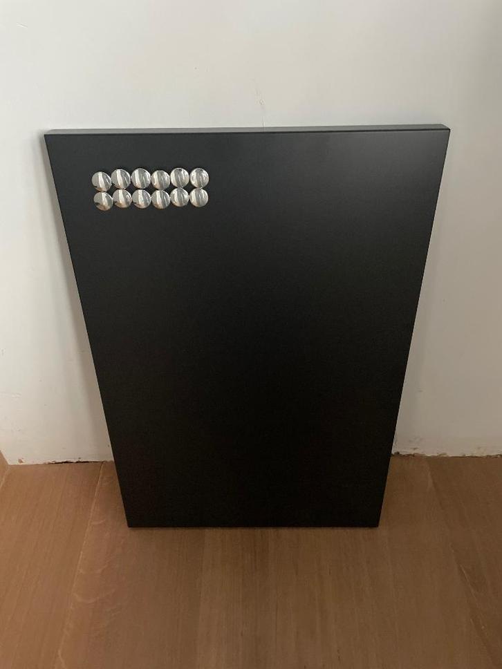 Magnetisch memobord zwart, Maison & Meubles, Accessoires pour la Maison | Tableaux d'affichage, Utilisé, Tableau magnétique, Enlèvement