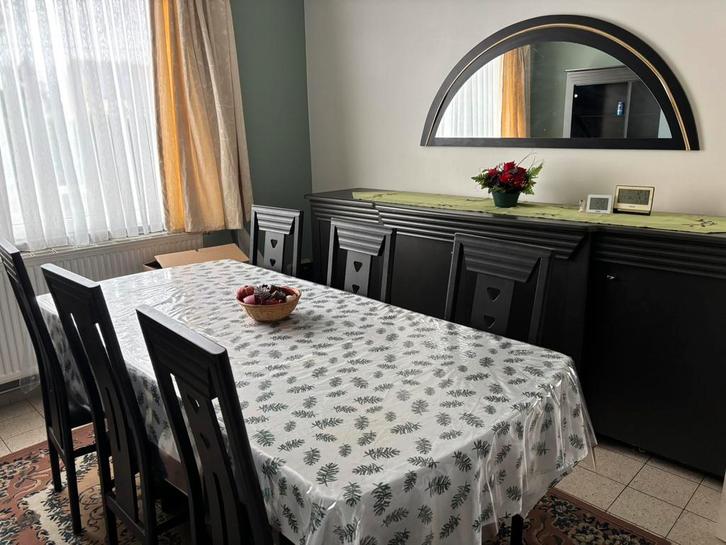 Koopje! Volledige eetkamer, Maison & Meubles, Salles à manger complètes, Utilisé, 6 à 8 chaises, Enlèvement