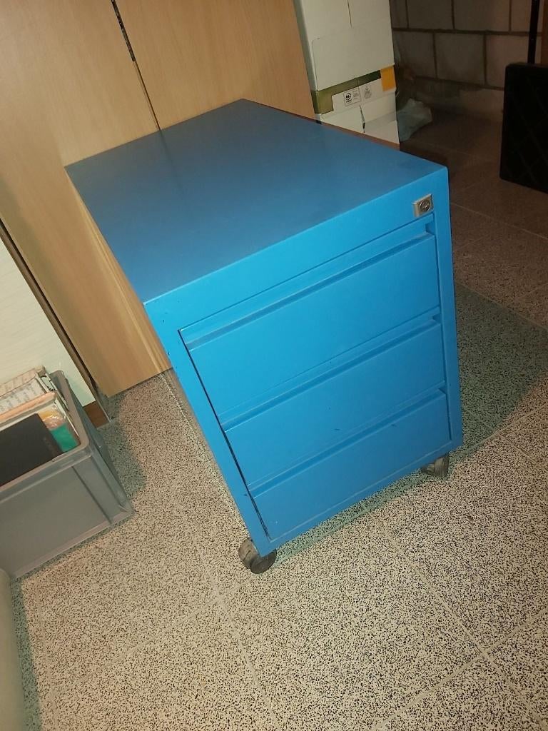 ladenkast voor bureau of werkbank, Ophalen, Zo goed als nieuw, Metaal, Minder dan 100 cm