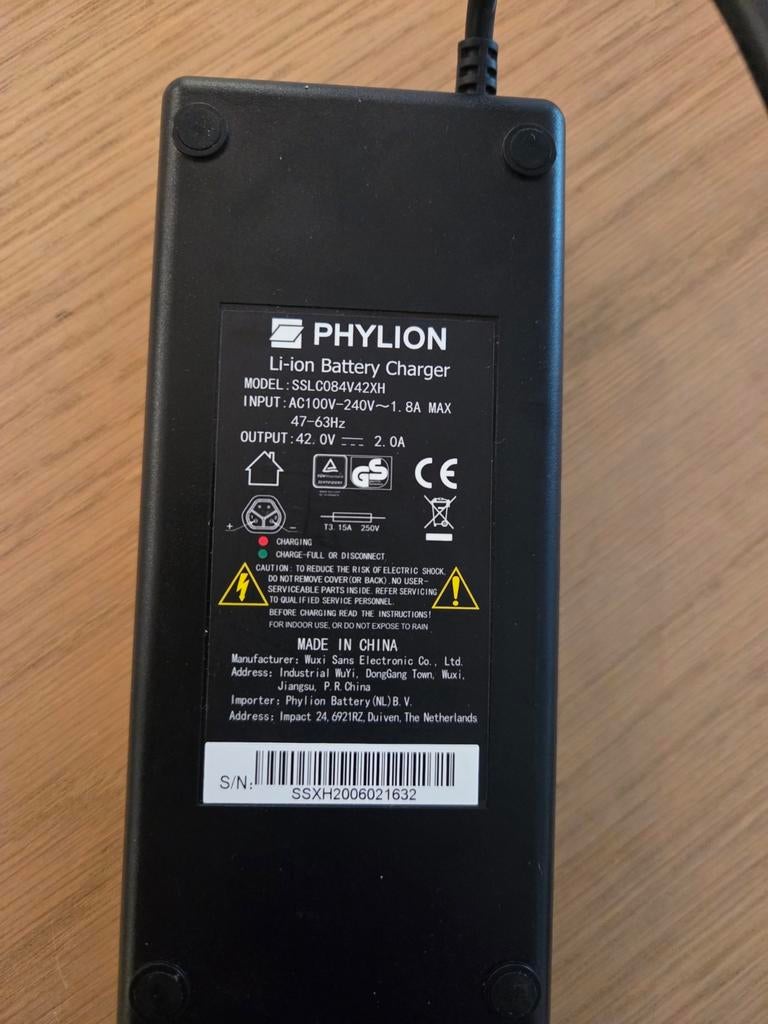 Oplader elektrische fiets, Ophalen