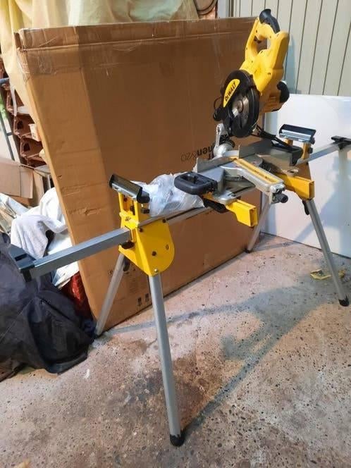 Dewalt des 774Qs afkortzaag incl de 7024 xj ende 70265 xj, Doe-het-zelf en Bouw, Ophalen, 70 mm of meer, Zo goed als nieuw, Dewalt