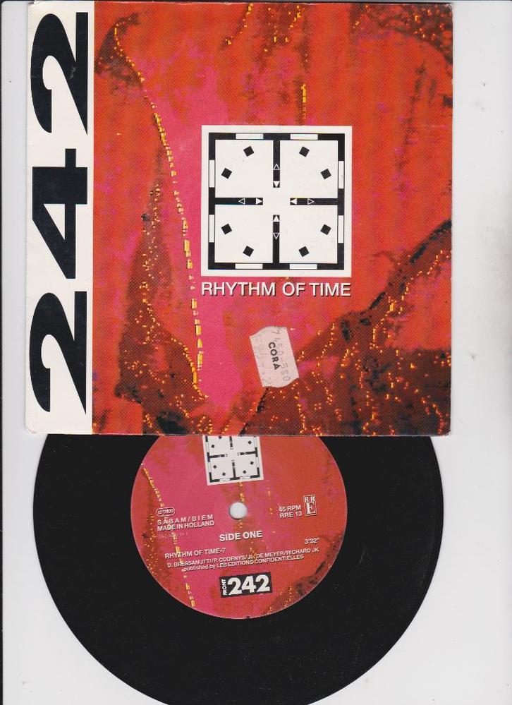 Front 242 – Rhythm Of Time   1991, Cd's en Dvd's, Vinyl Singles, Zo goed als nieuw, Single, Pop, 7 inch, Ophalen of Verzenden