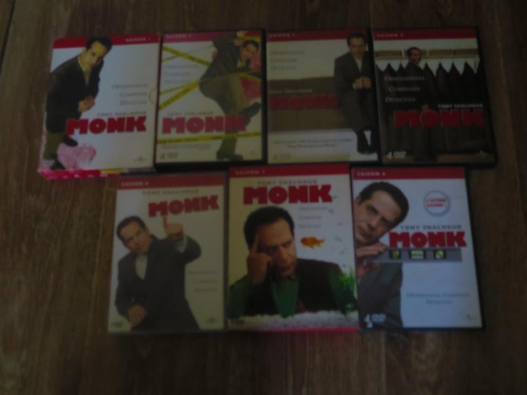Monk : 7 sets de 4 DVD, état TB, prix TB, Enlèvement ou Envoi, Coffret, Comme neuf, Comédie
