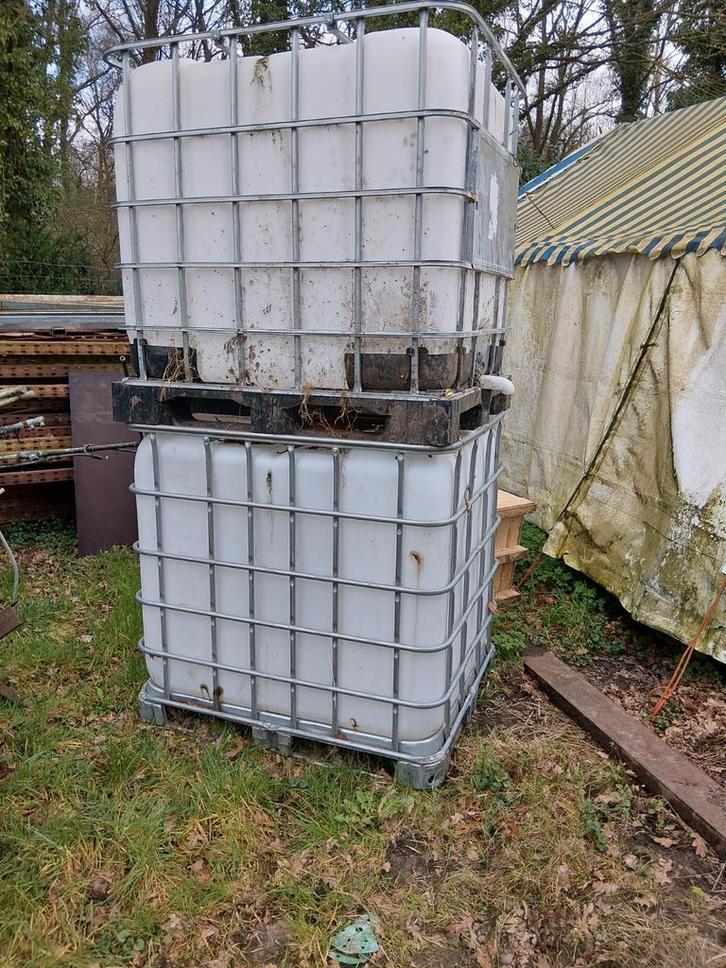 Ibc vaten 1000 lieter, Jardin & Terrasse, Barils de pluie, Enlèvement