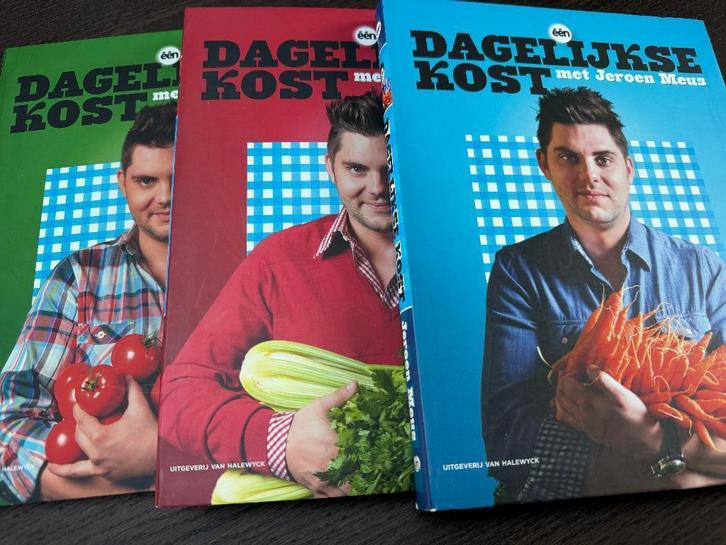 Jeroen Meus - Dagelijkse kost 1, 2 & 3, Boeken, Kookboeken, Zo goed als nieuw, Ophalen of Verzenden