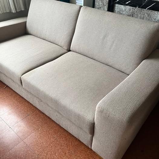 Canapé IKEA SORVALLEN beige 2 places203x102x88cm - bon état, Maison & Meubles, Canapés | Salons, Utilisé, Banc droit, Deux personnes