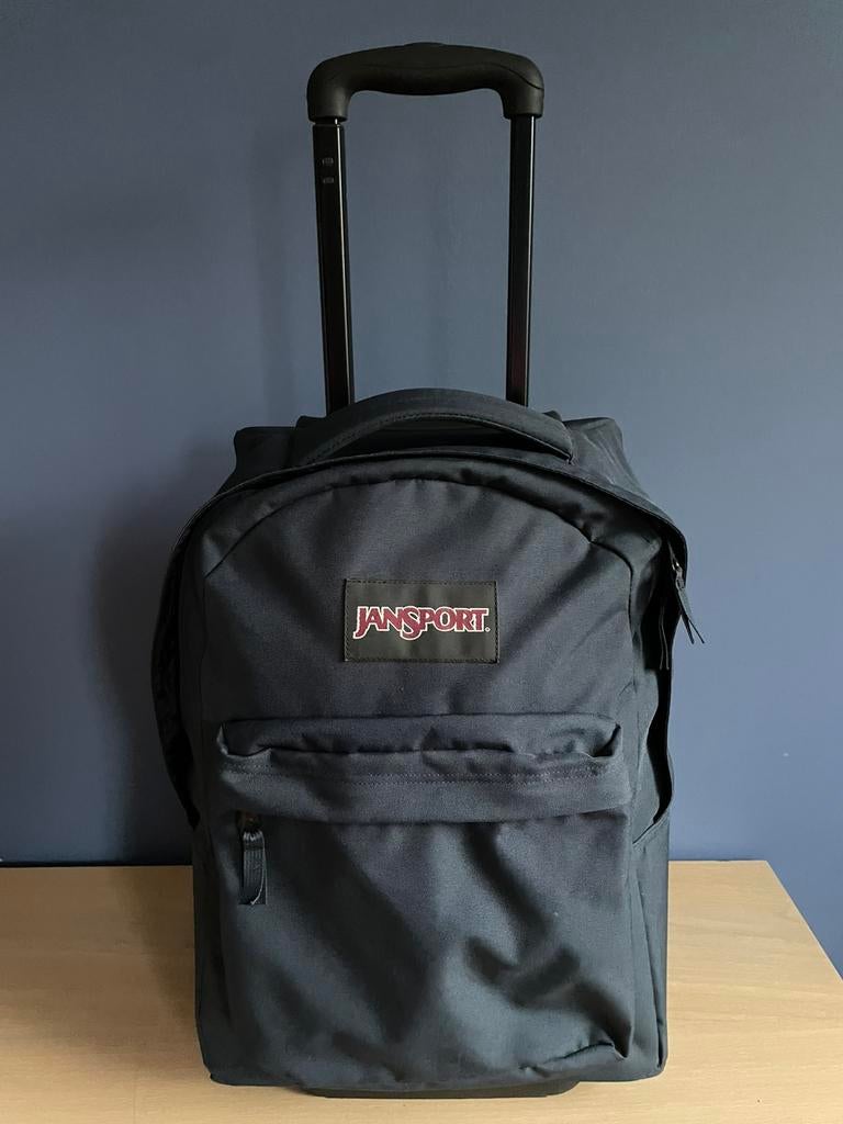 Sac à dos/chariot à roulettes Jansport, Bijoux, Sacs & Beauté, Sacs | Sacs de voyage & Petits Sacs de voyage, Comme neuf, Bleu