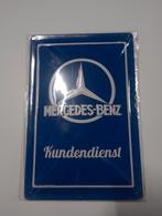 Mercedes metaal bord MOET NU WEG, Verzamelen, Speldjes, Pins en Buttons, Ophalen
