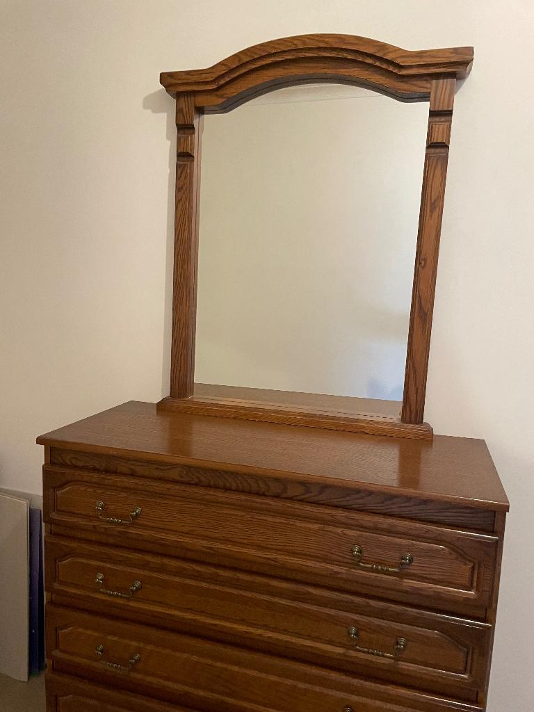 Eiken commode, 25 à 50 cm, 5 tiroirs ou plus, Comme neuf, Enlèvement