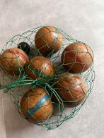 Vintage houten petanqueballen set, Antiek en Kunst, Ophalen of Verzenden