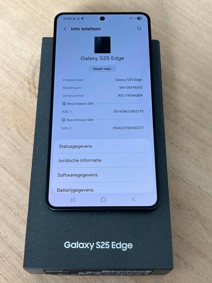 Samsung S25 Edge in Nieuwstaat. 18 maand Garantie, Telecommunicatie, Mobiele telefoons | Samsung, Zo goed als nieuw, 256 GB, Zonder abonnement