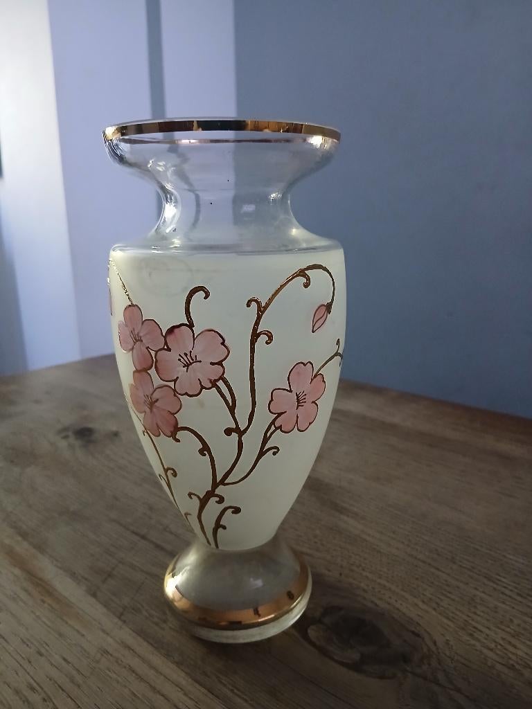 Vase fleuri, Moins de 50 cm, Autres couleurs, Comme neuf, Verre